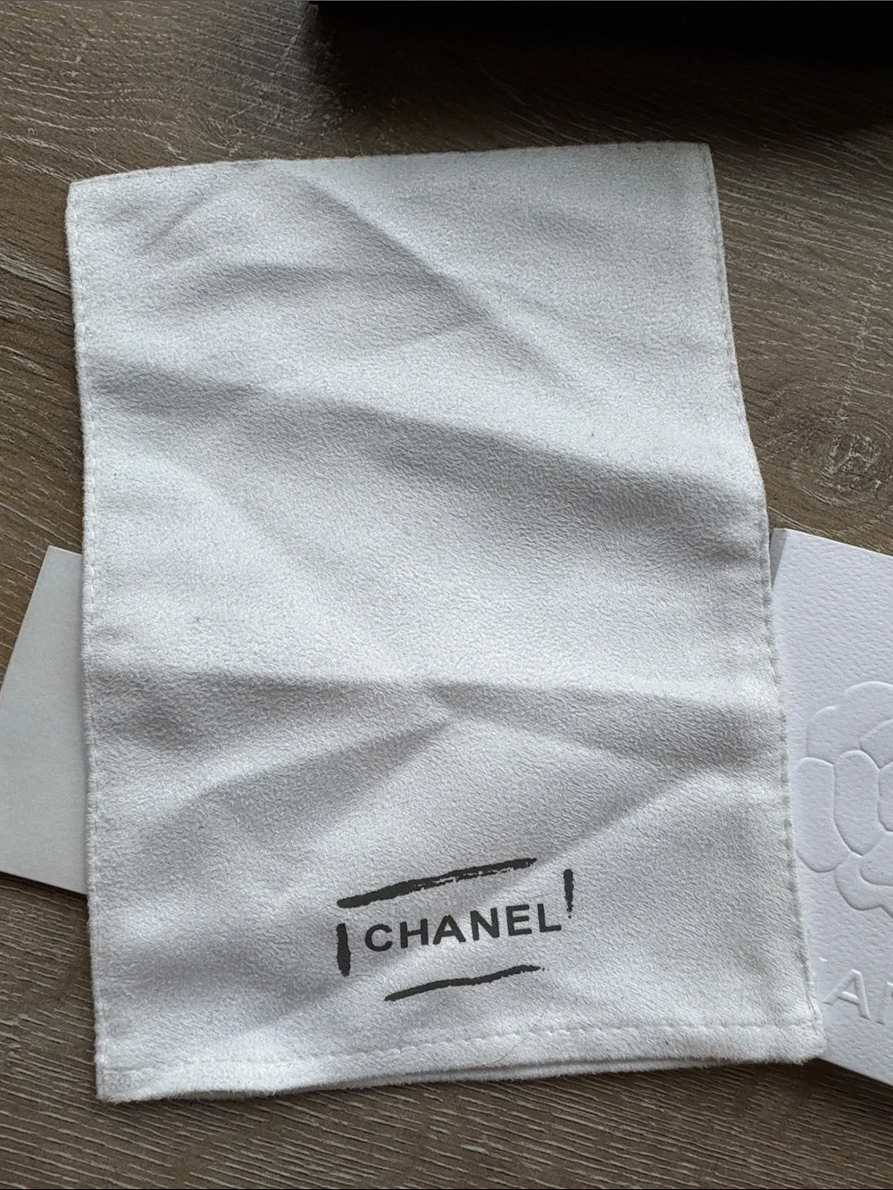 CHANEL Black and White small wallet Box with Dust Bag and Cards